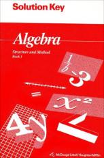 Algebra: Structure and Method : Solution Key (c)1994 Book 1