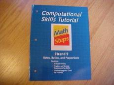 Houghton Mifflin Math Steps, Computational Skills Tutorial, Strand 9 Rates, Ratios, and Proportions