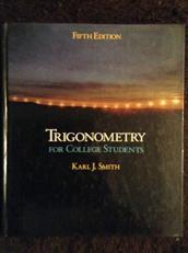 Trigonometry For College Students 5th