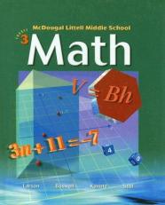 McDougall Littell Middle School Math Course 3 grade 8