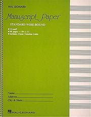 Standard Wirebound Manuscript Paper (Green Cover) 