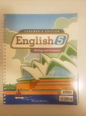 English 5 for Christian Schools : Writing and Grammar Teacher Edition with CD