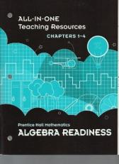 Prentice Hall Mathematics; Algebra Readiness All-In-One Teaching Resource Chapter 1-4
