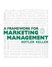 Framework for Marketing Management, 6/e