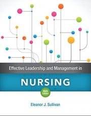 Effective Leadership and Management in Nursing 9th