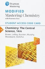 Modified Mastering Chemistry with Pearson EText -- Standalone Access Card -- for Chemistry : The Central Science 14th