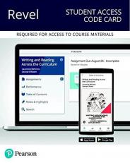 Revel for Writing and Reading Across the Curriculum -- Access Card 14th