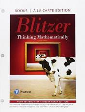 Thinking Mathematically, Books a la Carte Edition 7th