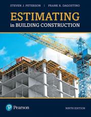 Estimating in Building Construction 9th