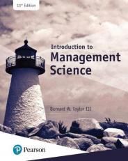 Introduction to Management Science 13th