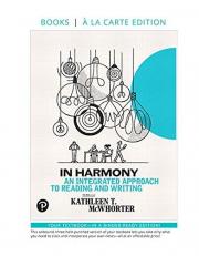 In Harmony : Reading and Writing, Books a la Carte Edition 3rd