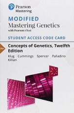 Modified Mastering Genetics with Pearson EText -- Standalone Access Card -- for Concepts of Genetics 12th