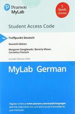 Standalone Mylab German with Pearson EText for Treffpunkt Deutsch -- Access Card (Single Semester) 7th