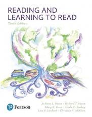 Reading and Learning to Read 10th