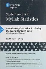 MyLab Statistics with Pearson EText Access Code (24 Months) for Introductory Statistics : Exploring the World Through Data