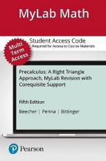 MyLab Math with Pearson EText Access Code (24 Months) for Precalculus : A Right Triangle Approach Mylab Revision with Corequisite Support