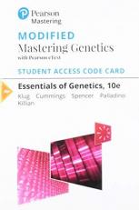 Modified Mastering Genetics with Pearson EText -- Standalone Access Card -- for Essentials of Genetics 10th