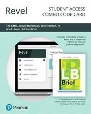 Revel for the Little, Brown Handbook, Brief Version -- Combo Access Card 7th
