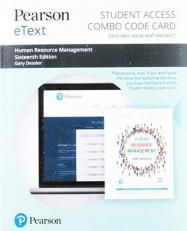 Pearson EText for Human Resource Management -- Combo Access Card 16th