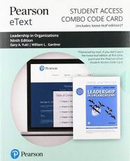 Pearson EText for Leadership in Organizations -- Combo Access Card 9th