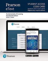 Pearson EText for Fundamentals of Investing -- Access Card 14th
