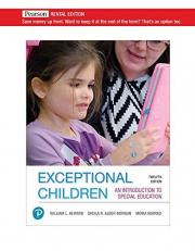 Exceptional Children : An Introduction to Special Education 