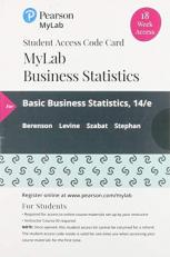 MyLab Statistics with Pearson EText -- 18 Week Standalone Access Card -- for for Basic Business Statistics