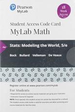 MyLab Statistics with Pearson EText -- 18 Week Standalone Access Card -- for Stats : Modeling the World