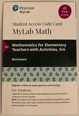MyLab Math with Pearson EText -- 18 Week Standalone Access Card -- for Mathematics for Elementary Teachers with Activities