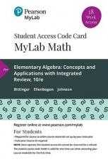 MyLab Math with Pearson EText -- 18 Week Standalone Access Card -- for Elementary Algebra : Concepts and Applications with Integrated Review