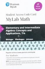 MyLab Math with Pearson EText -- 18 Week Standalone Access Card -- for Elementary and Intermediate Algebra : Concepts and Applications