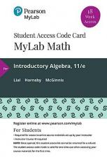 MyLab Math with Pearson EText -- 18 Week Standalone Access Card -- for Introductory Algebra