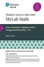 MyLab Math with Pearson EText -- 18 Week Standalone Access Card -- for Intermediate Algebra with Integrated Review