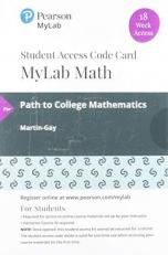 MyLab Math with Pearson EText -- 18 Week Standalone Access Card -- for Path to College Mathematics