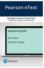 MyLab MIS with Pearson EText -- Access Card -- for Experiencing MIS 9th