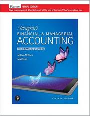 Horngren's Financial and Managerial Accounting : The Financial Chapters 