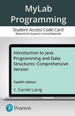 MyLab Programming with Pearson EText -- Standalone Access Card -- for Introduction to Java Programming and Data Structures, Comprehensive Version 12th