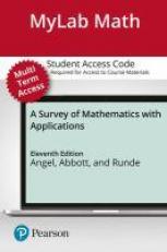 Mylab Math with Pearson Etext -- Standalone Access Card -- for Survey of Mathematics with Applications -- 24 Months