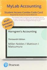 MyLab Accounting with Pearson EText -- Combo Access Card -- for Horngren's Accounting 13th