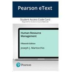 Pearson EText Human Resource Management -- Access Card 15th