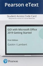 Pearson EText GO! with Microsoft Office 2019 Getting Started -- Access Card 