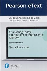 Counseling Today : Foundations of Professional Identity -- Pearson eText with Mycounselinglab 2nd