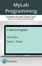 MyLab Programming with Pearson EText -- Standalone Access Card -- for C How to Program 9th