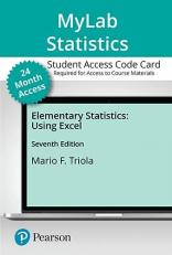 MyLab Statistics with Pearson EText for Elementary Statistics Using Excel -- Access Card (24 Months)