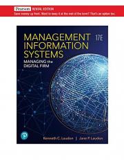 Management Information Systems : Managing the Digital Firm 