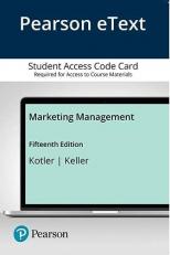 Pearson EText Marketing Management -- Access Card 15th