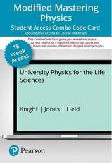 Modified Mastering Physics with Pearson EText -- Combo Access Card -- for University Physics for the Life Sciences - 18 Weeks