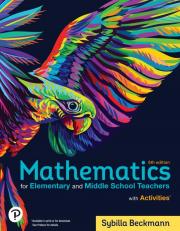 Mathematics for Elementary and Middle School Teachers with Activities 6th