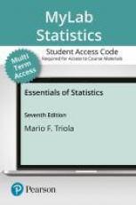 Essentials of Statistics - MyLab Statistics with Pearson eText 7th
