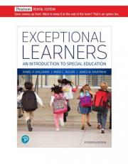 Exceptional Learners : An Introduction to Special Education 